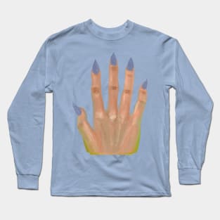 Hand - nail art painting Long Sleeve T-Shirt